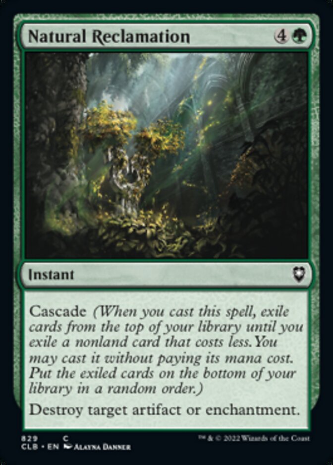 Natural Reclamation [Commander Legends: Battle for Baldur's Gate] | Gamer Loot