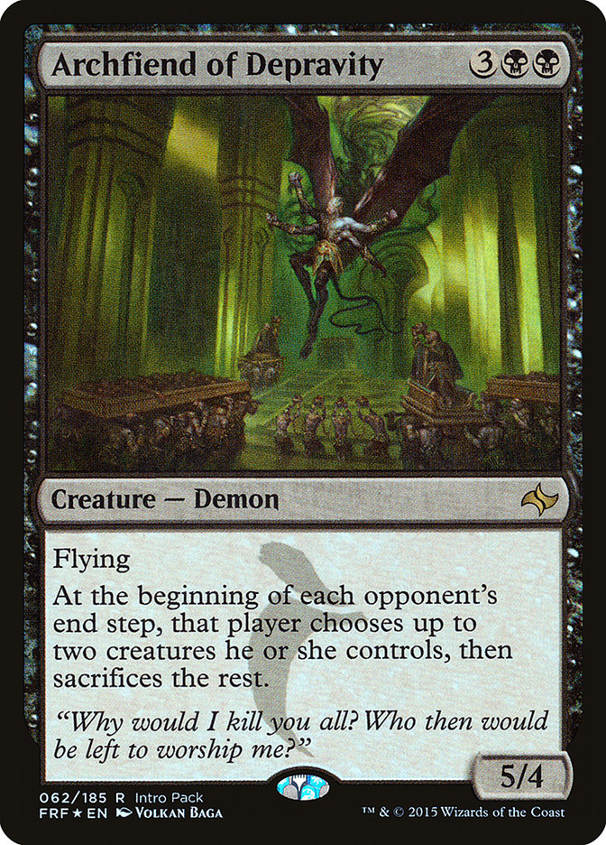 Archfiend of Depravity (Intro Pack) [Fate Reforged Promos] | Gamer Loot