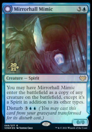 Mirrorhall Mimic // Ghastly Mimicry [Innistrad: Crimson Vow Prerelease Promos] | Gamer Loot