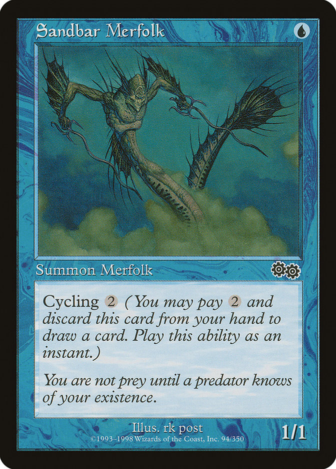 Sandbar Merfolk [Urza's Saga] | Gamer Loot