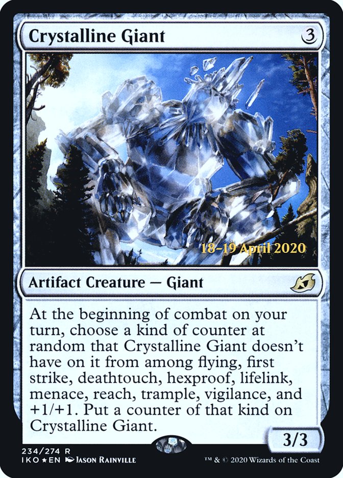 Crystalline Giant  [Ikoria: Lair of Behemoths Prerelease Promos] | Gamer Loot