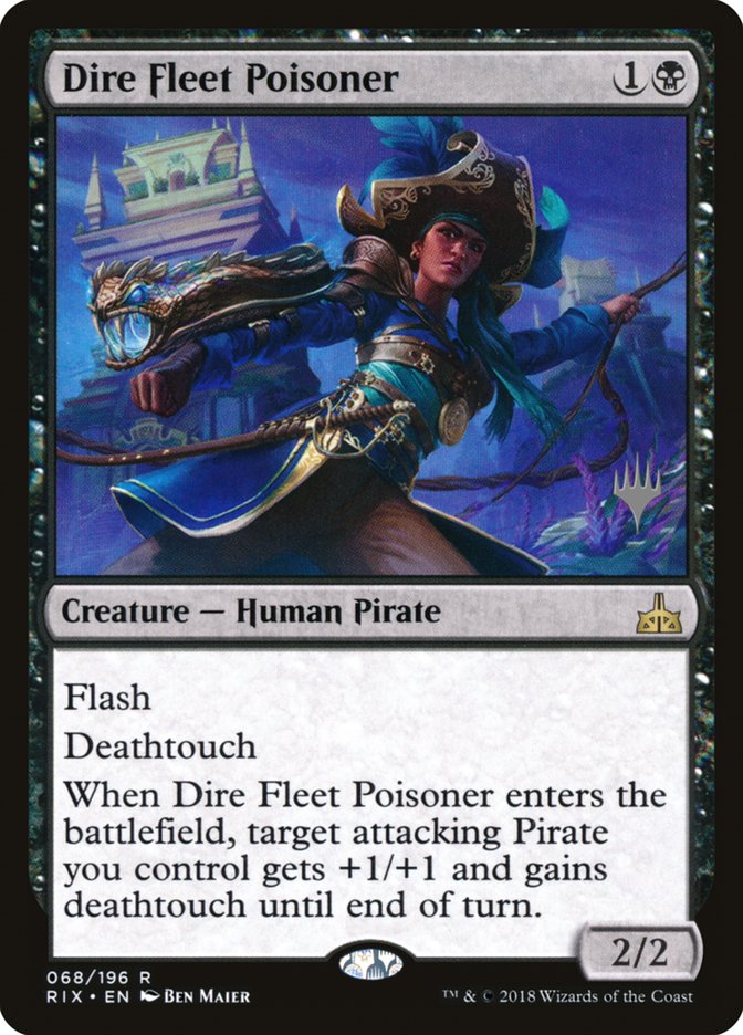 Dire Fleet Poisoner (Promo Pack) [Rivals of Ixalan Promos] | Gamer Loot