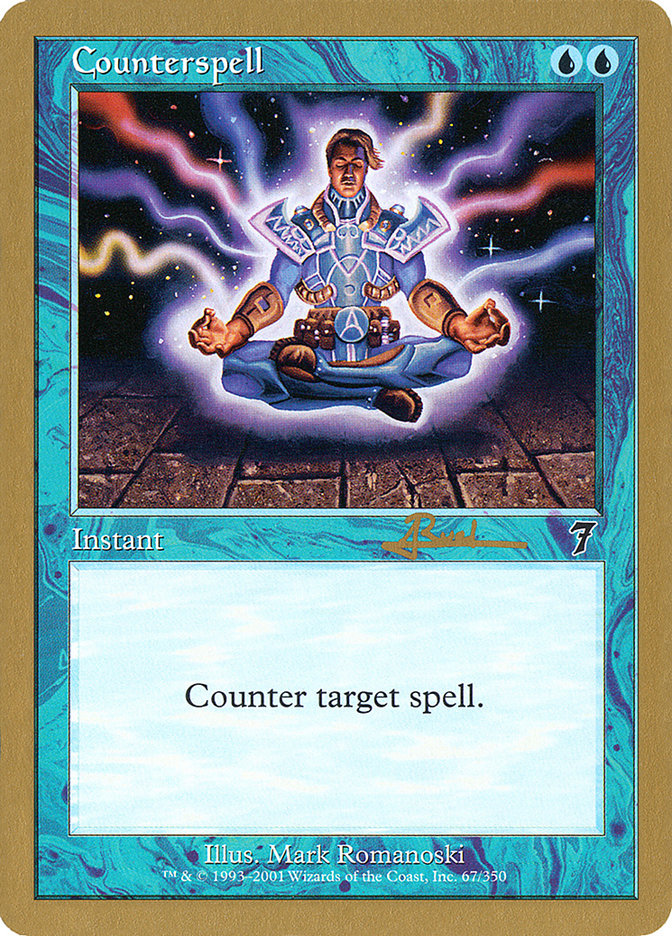 Counterspell (Antoine Ruel) (7ED) [World Championship Decks 2001] | Gamer Loot