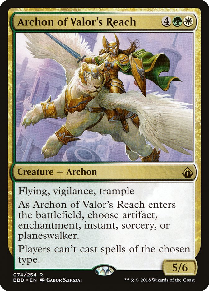 Archon of Valor's Reach [Battlebond] | Gamer Loot