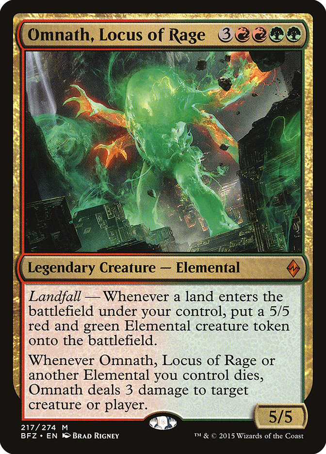 Omnath, Locus of Rage [Battle for Zendikar] | Gamer Loot