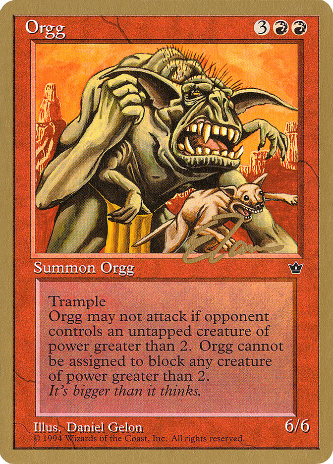 Orgg (Eric Tam) [Pro Tour Collector Set] | Gamer Loot