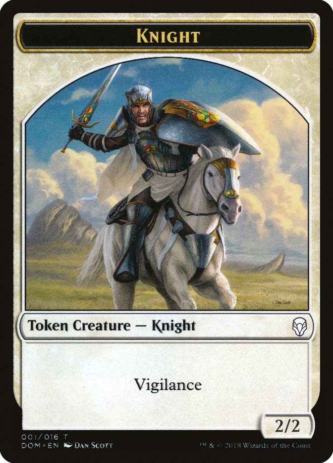 Knight (001/016) [Dominaria Tokens] | Gamer Loot