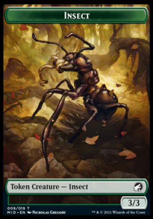 Insect Token [Innistrad: Midnight Hunt Tokens] | Gamer Loot