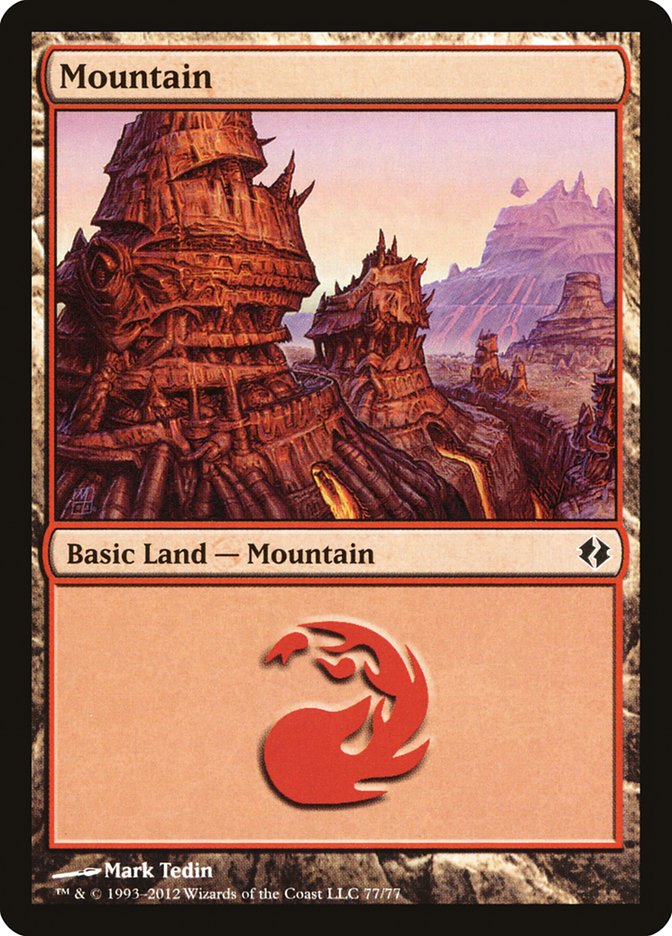 Mountain (77) [Duel Decks: Venser vs. Koth] | Gamer Loot