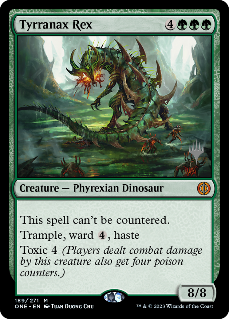 Tyrranax Rex (Promo Pack) [Phyrexia: All Will Be One Promos] | Gamer Loot