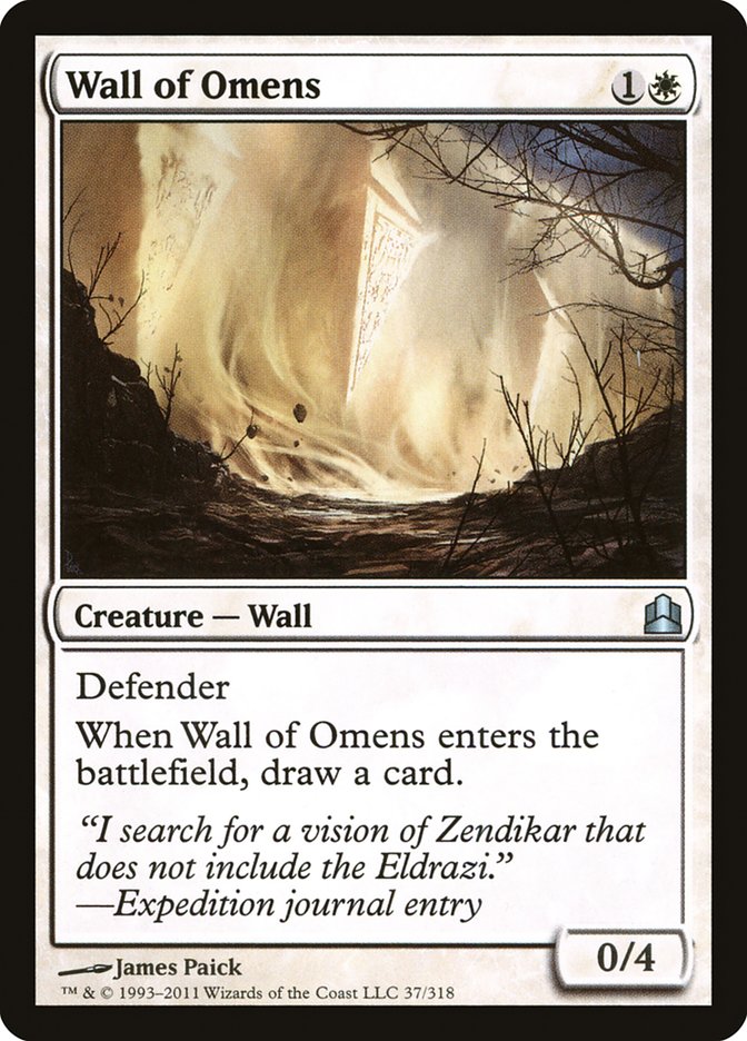 Wall of Omens [Commander 2011] | Gamer Loot