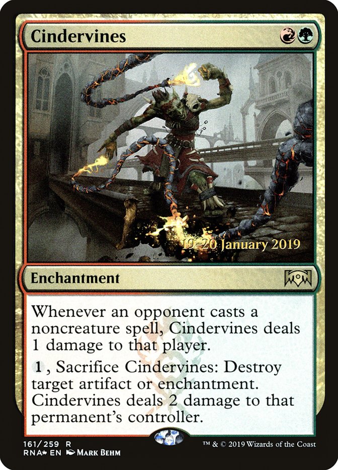 Cindervines [Ravnica Allegiance Prerelease Promos] | Gamer Loot