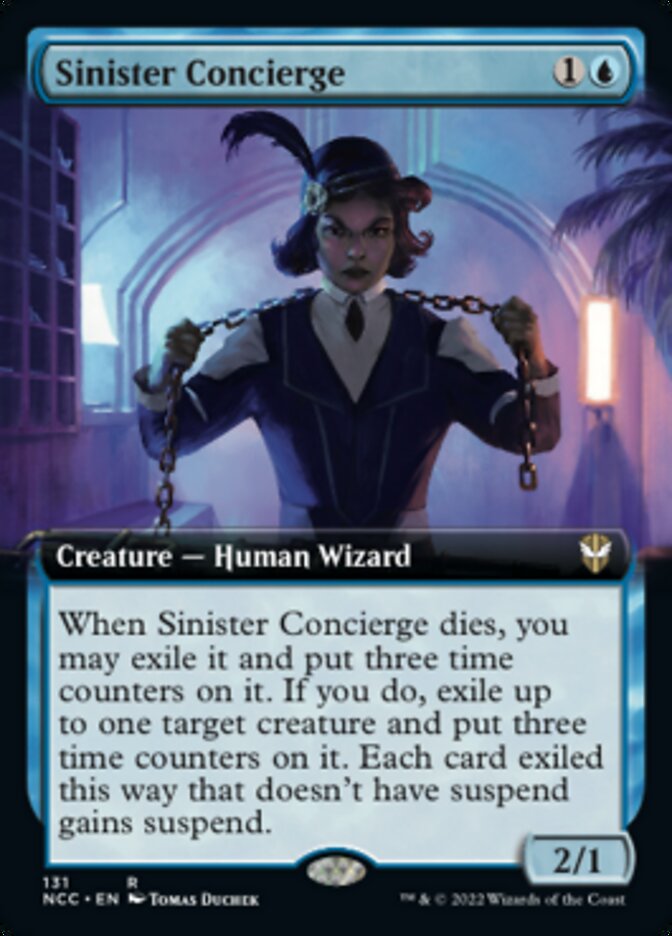 Sinister Concierge (Extended Art) [Streets of New Capenna Commander] | Gamer Loot