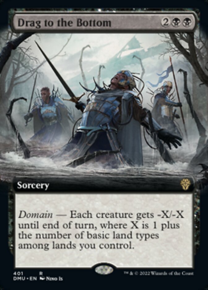 Drag to the Bottom (Extended Art) [Dominaria United] | Gamer Loot