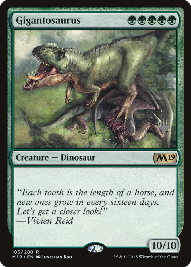 Gigantosaurus (Promo Pack) [Core Set 2019 Promos] | Gamer Loot