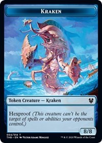 Kraken // Satyr Double-sided Token [Theros Beyond Death Tokens] | Gamer Loot