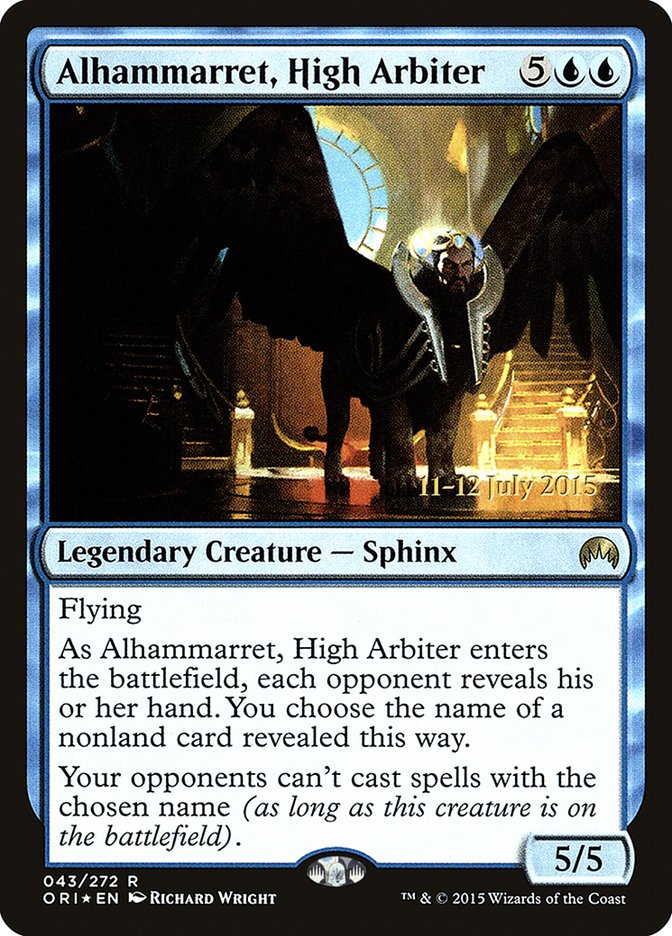 Alhammarret, High Arbiter [Magic Origins Prerelease Promos] | Gamer Loot