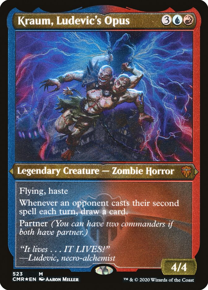 Kraum, Ludevic's Opus (Etched) [Commander Legends] | Gamer Loot