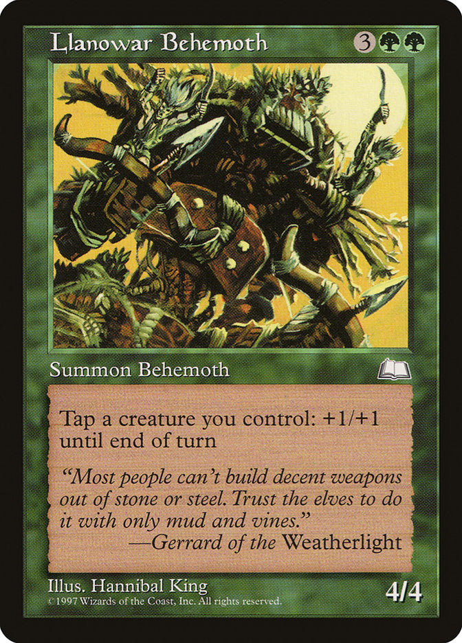 Llanowar Behemoth [Weatherlight] | Gamer Loot