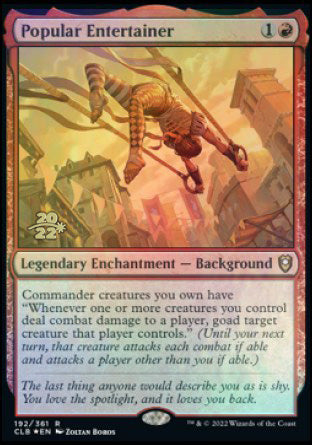 Popular Entertainer [Commander Legends: Battle for Baldur's Gate Prerelease Promos] | Gamer Loot