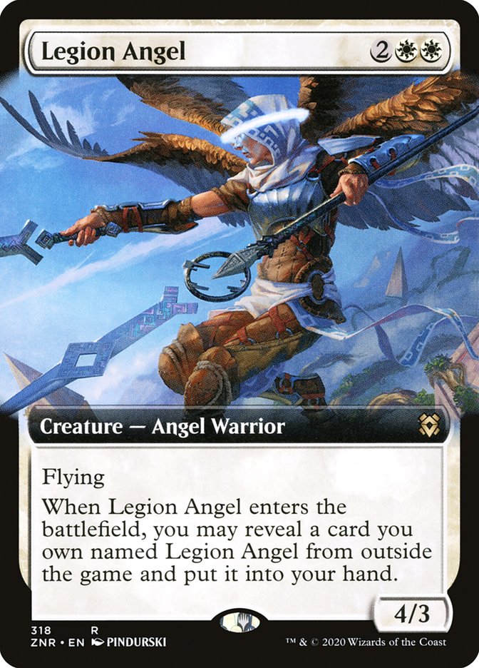 Legion Angel (Extended) [Zendikar Rising] | Gamer Loot