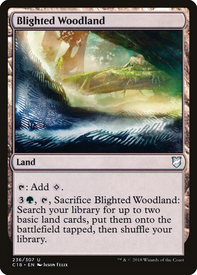 Blighted Woodland [Commander 2018] | Gamer Loot