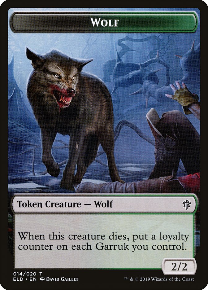 Wolf [Throne of Eldraine Tokens] | Gamer Loot