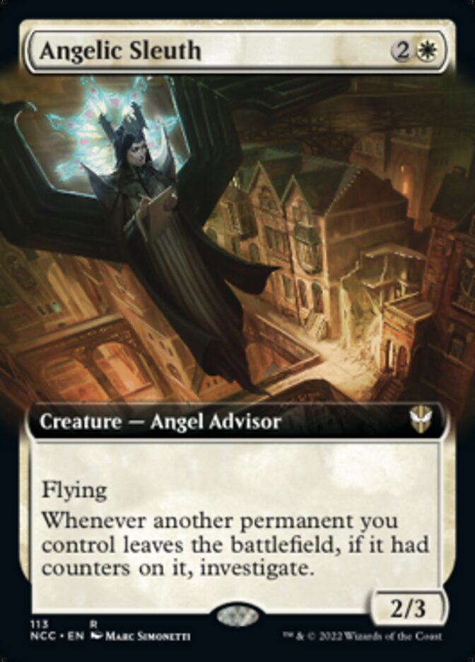 Angelic Sleuth (Extended Art) [Streets of New Capenna Commander] | Gamer Loot