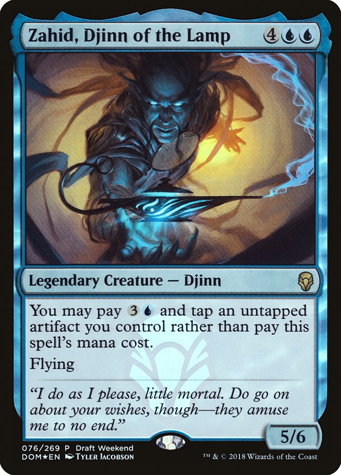 Zahid, Djinn of the Lamp (Draft Weekend) [Dominaria Promos] | Gamer Loot