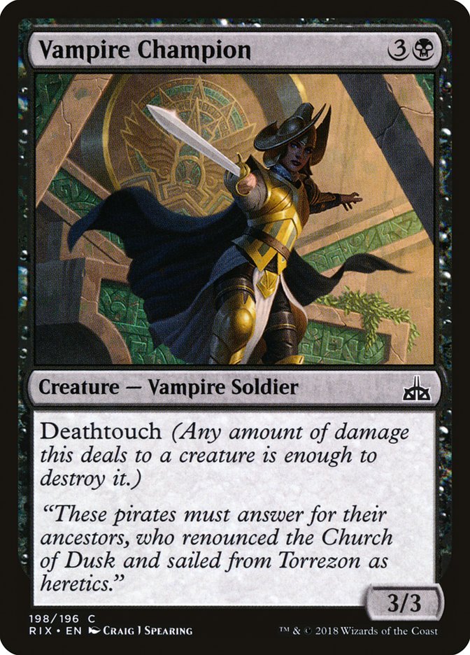 Vampire Champion [Rivals of Ixalan] | Gamer Loot