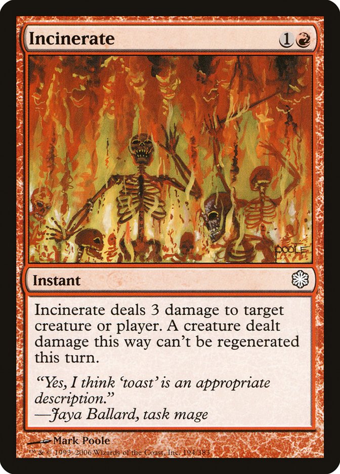Incinerate [Coldsnap Theme Decks] | Gamer Loot