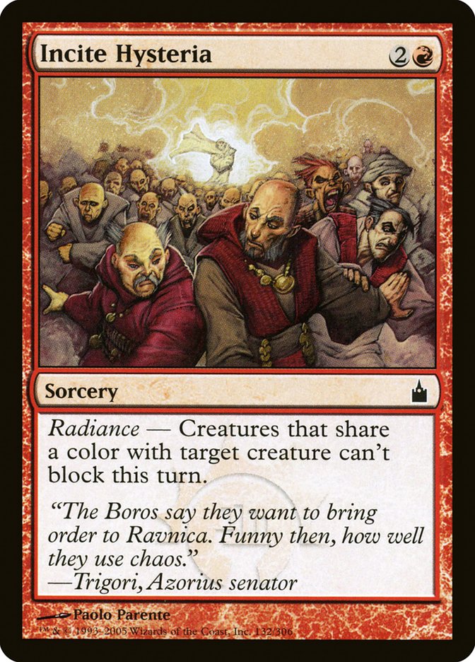Incite Hysteria [Ravnica: City of Guilds] | Gamer Loot