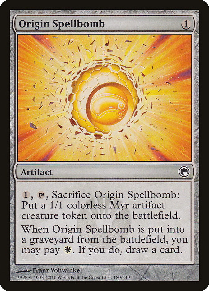 Origin Spellbomb [Scars of Mirrodin] | Gamer Loot