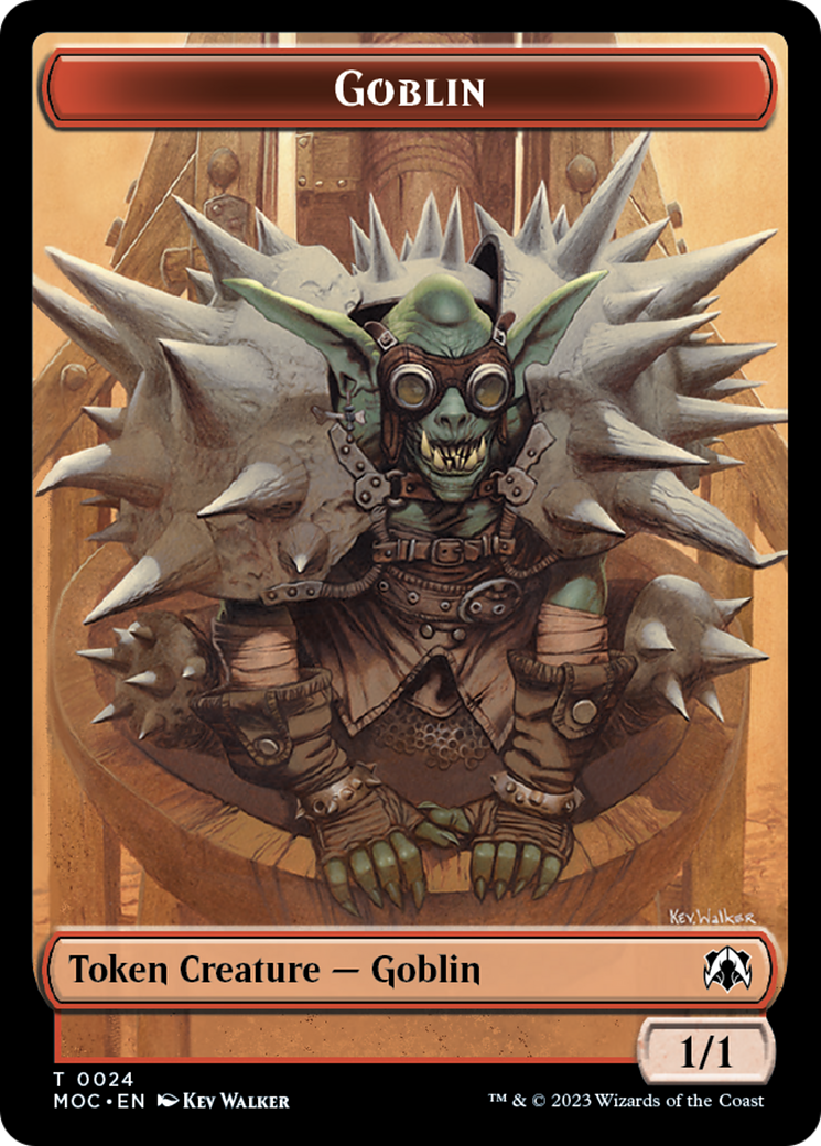 Goblin // Eldrazi Double-Sided Token [March of the Machine Commander Tokens] | Gamer Loot