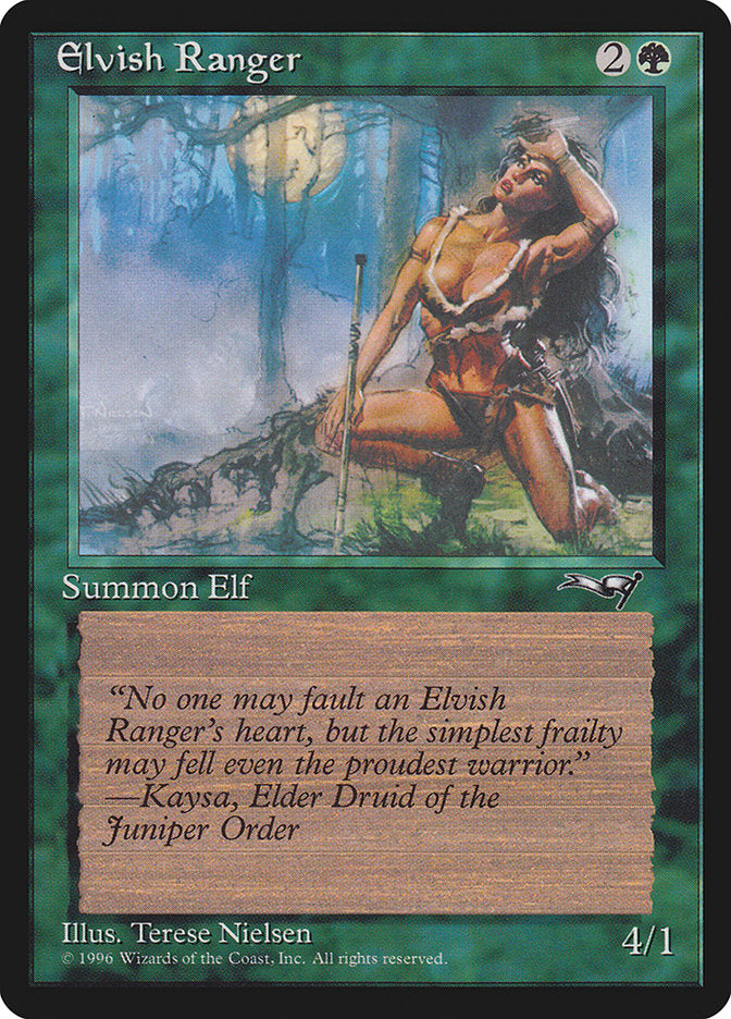 Elvish Ranger (Moon Background) [Alliances] | Gamer Loot