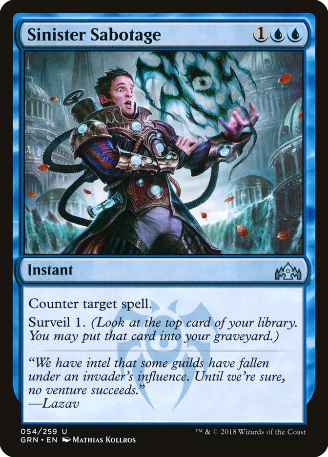 Sinister Sabotage [Guilds of Ravnica] | Gamer Loot