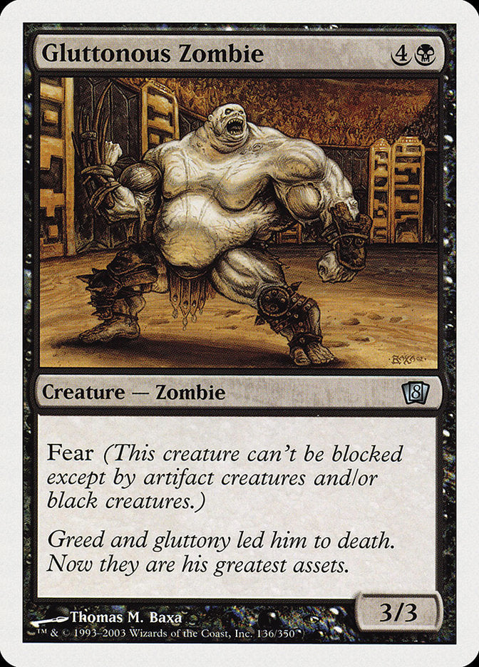 Gluttonous Zombie [Eighth Edition] | Gamer Loot