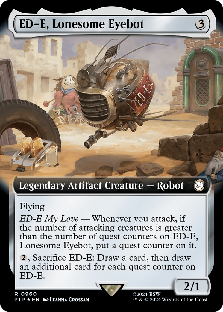 ED-E, Lonesome Eyebot (Extended Art) (Surge Foil) [Fallout] | Gamer Loot