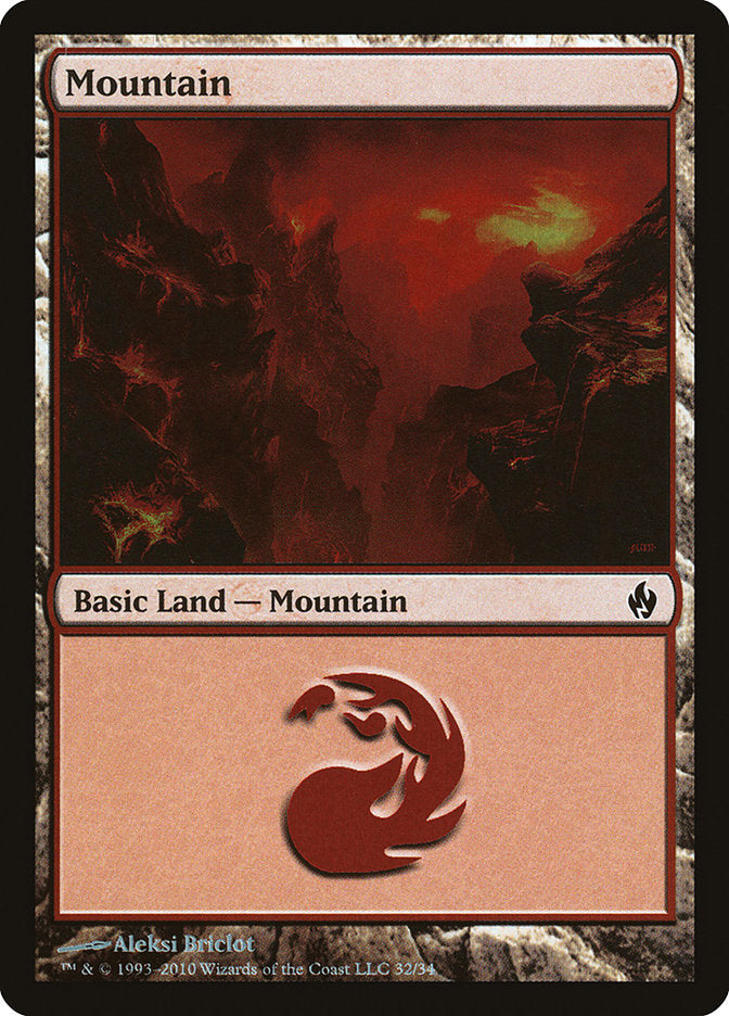 Mountain (32) [Premium Deck Series: Fire and Lightning] | Gamer Loot