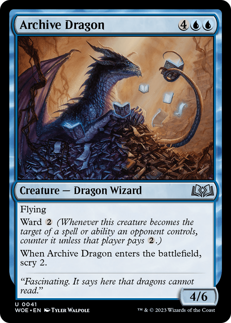 Archive Dragon [Wilds of Eldraine] | Gamer Loot
