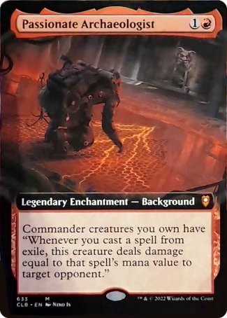 Passionate Archaeologist (Extended Art) [Commander Legends: Battle for Baldur's Gate] | Gamer Loot