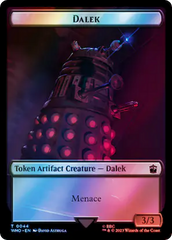 Dalek // Alien Warrior Double-Sided Token (Surge Foil) [Doctor Who Tokens] | Gamer Loot