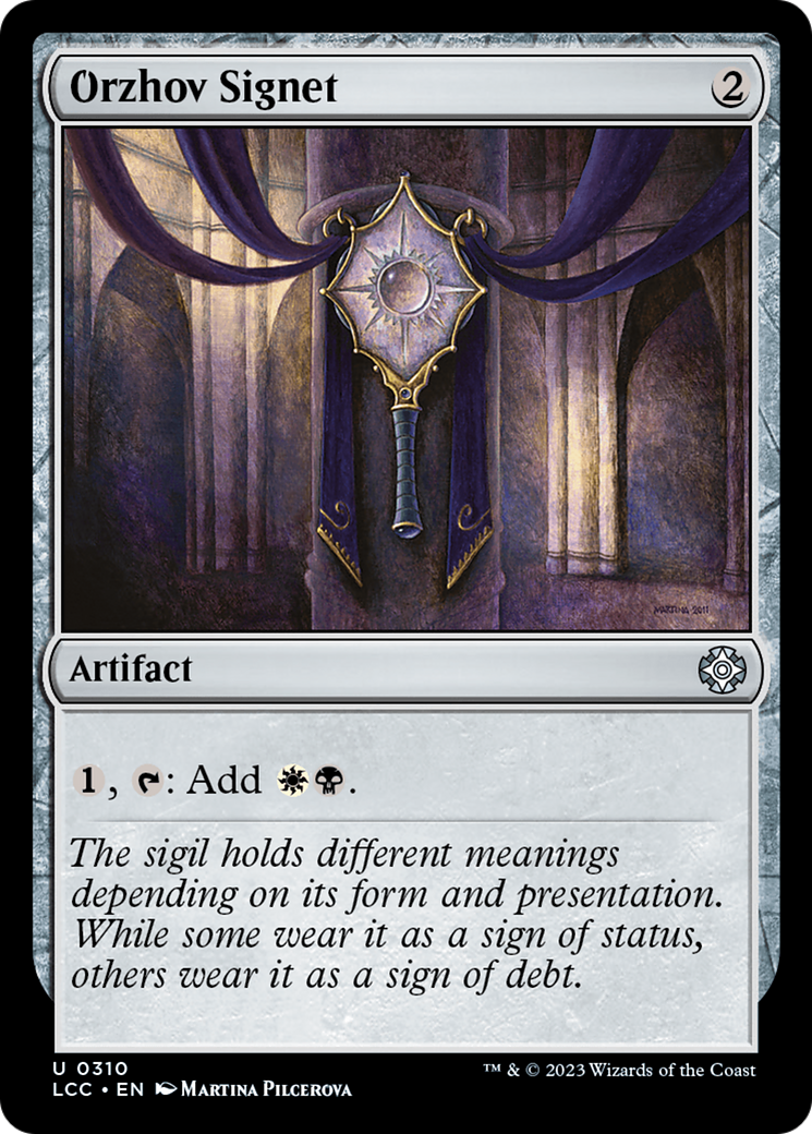 Orzhov Signet [The Lost Caverns of Ixalan Commander] | Gamer Loot