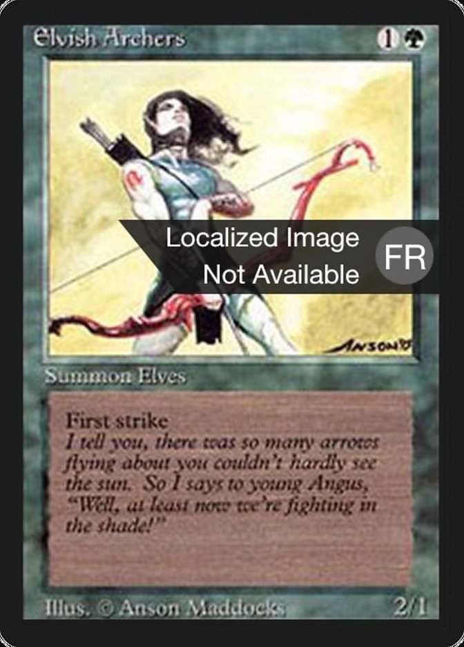 Elvish Archers [Foreign Black Border] | Gamer Loot