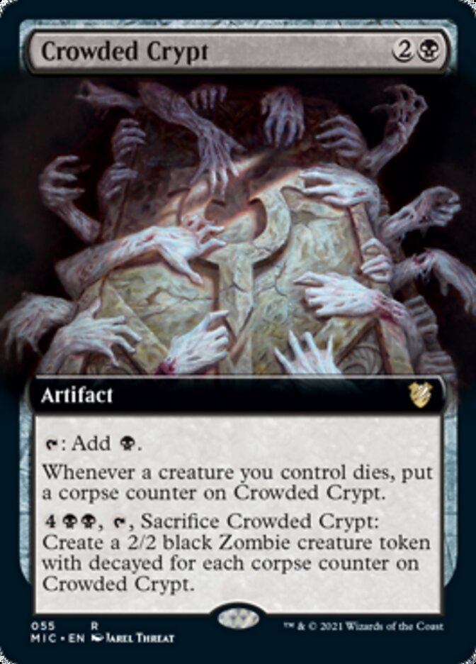 Crowded Crypt (Extended) [Innistrad: Midnight Hunt Commander] | Gamer Loot