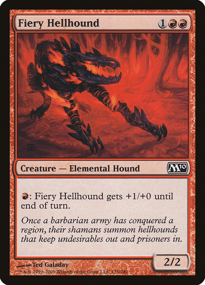 Fiery Hellhound [Magic 2010] | Gamer Loot