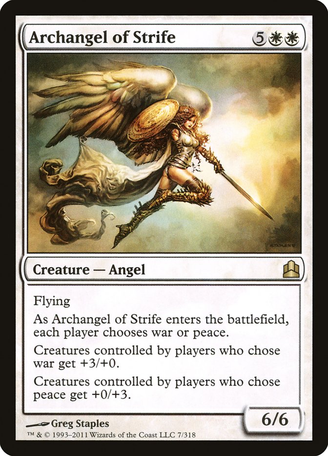 Archangel of Strife [Commander 2011] | Gamer Loot