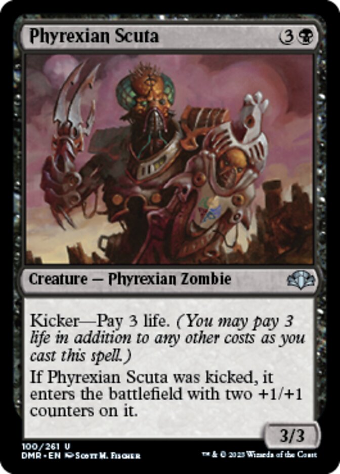 Phyrexian Scuta [Dominaria Remastered] | Gamer Loot