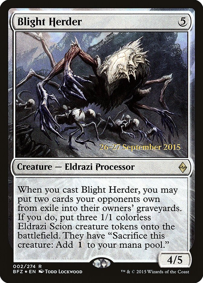 Blight Herder  [Battle for Zendikar Prerelease Promos] | Gamer Loot