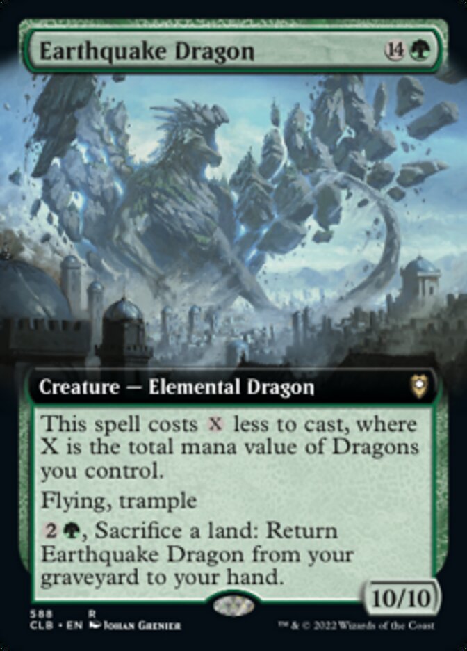 Earthquake Dragon (Extended Art) [Commander Legends: Battle for Baldur's Gate] | Gamer Loot
